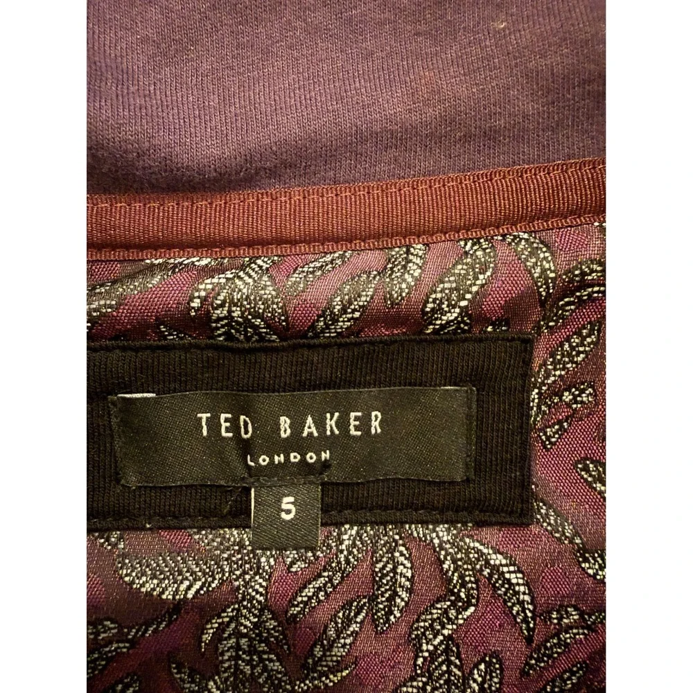 Ted Baker London Mens Black Quarter Zip Pullover Textured Sweater Size 5 XL